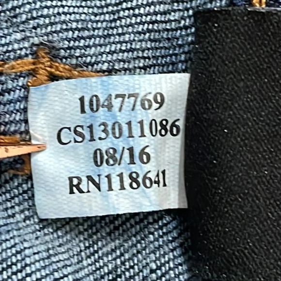 Lane Bryant Low Rise Boot Cut Distressed Patch Denim Jeans 22 Short - Picture 10 of 14